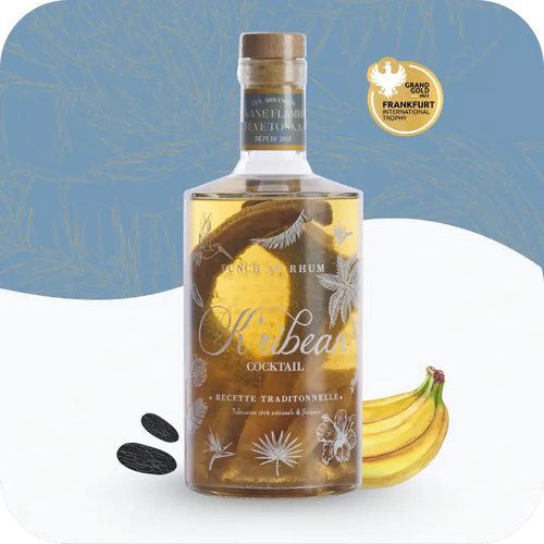 Punch au rhum banane flambée fève tonka (rhum arrangé) - Rhum