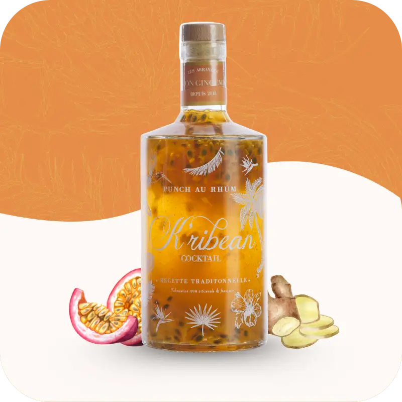 Punch au rhum passion gingembre (rhum arrangé) - Rhum